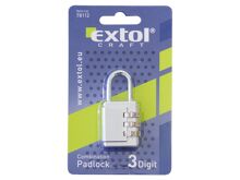 Zámek Extol 78112 kombinační s trojmístným kódem, 26x55mm (4)