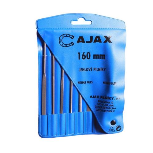Sada jehlových pilníků Ajax 160/2-6D, 160mm, 6ks