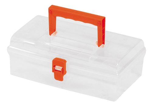 Plastový kufr 10" 250x150x90mm - transparentní