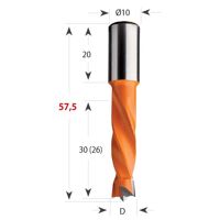 Vrták kolíkovací neprůchozí S10 L57,5 HW - D5x30 S=10x20 L57,5 P (1)