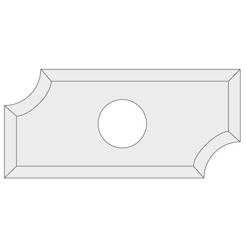 IGM N031-03012 Žiletka tvrdokovová radiusová - R3 19,5x9x1,5 LaminoMDF