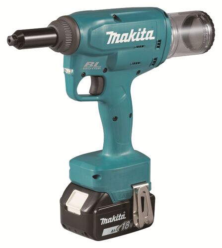 Aku nýtovačka Makita DRV150RFJ Li-ion 18V, 2x3,0 Ah, pro nýty 2,4-4,8mm, systainer