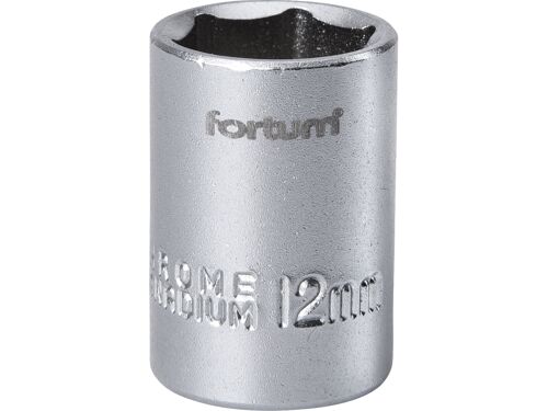 Hlavice nástrčná 1/4", 12mm, L 25mm Fortum 4701412