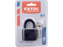 Zámek visací Extol 8857415 kovový, 50mm, oko z tvrzené oceli (3)