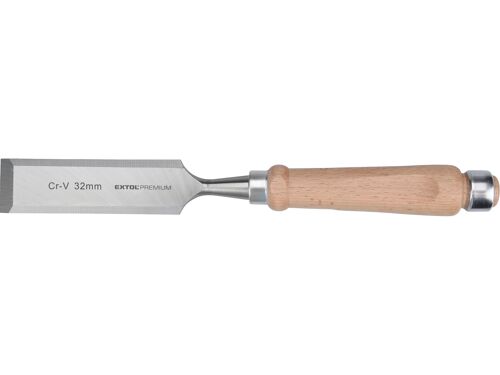 Dláto s kvalitní bukovou rukojetí Extol 8812332, 32mm, délka 290mm, CrV, EXTOL PREMIUM