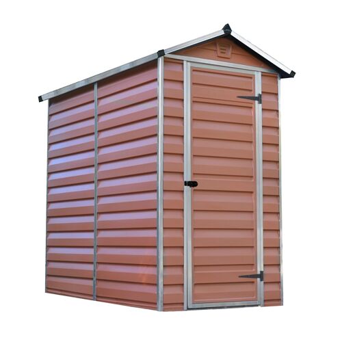 Hnědý zahradní domek Palram Skylight 4x6m