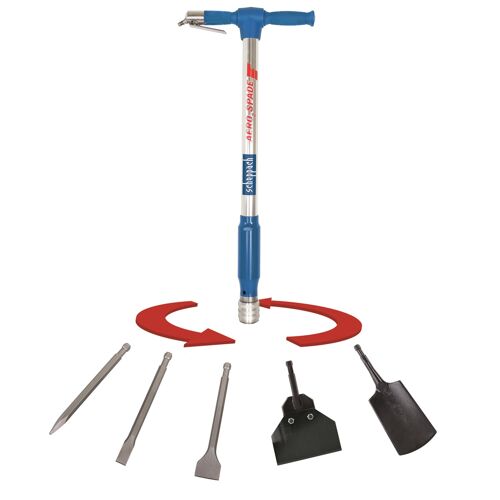 Pneumatický multifunkční nástroj Scheppach Aero 2 Spade, 5 v 1