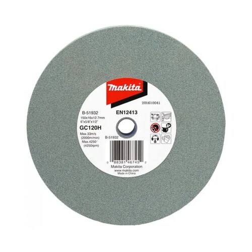 Kotouč 150x16x12,7mm brusný zelený P120 Makita B-51932