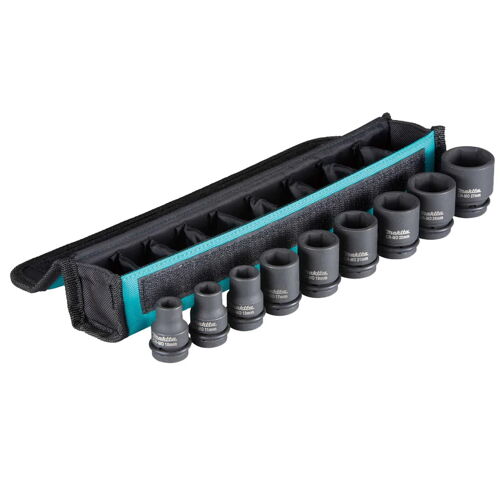 Sada 9ks nástrčkových klíčů 1/2", 10-27mm, Makita B-69749