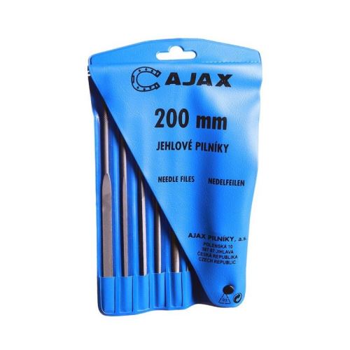 Sada jehlových pilníků Ajax 200/2-6D, 200mm, 6ks