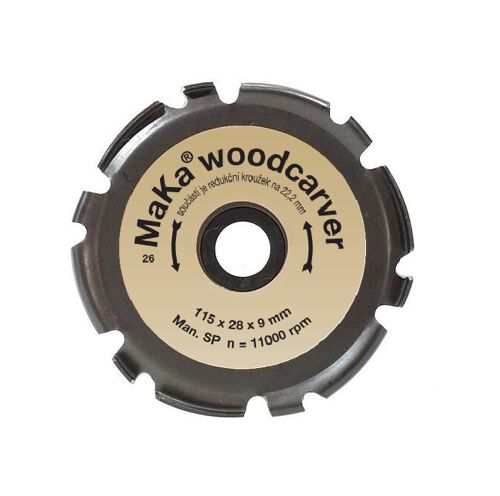Woodcarver kotouč 115mm MaKa