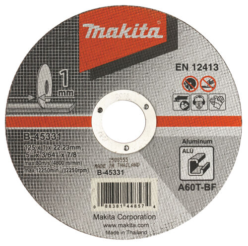 Řezný kotouč 125x1x22 hliník Makita B-45331