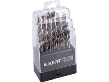 Sada 19ks HSS vrtáků do kovu Extol 11190, 1-10mm (1)