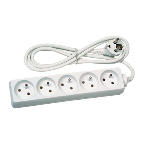 Prodlužovací kabel 5 zásuvek bílý 5m Emos KL870593