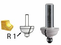 Žlábkovací fréza s ložiskem stopka 6mm, 25,4x12,7x54mm, Makita D-48795