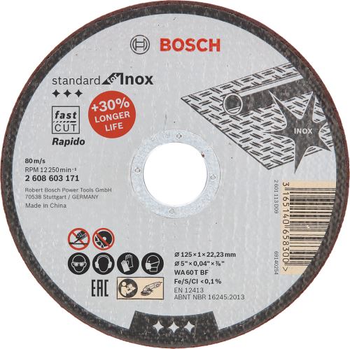Řezný kotouč Bosch 2608603171, 125x1mm