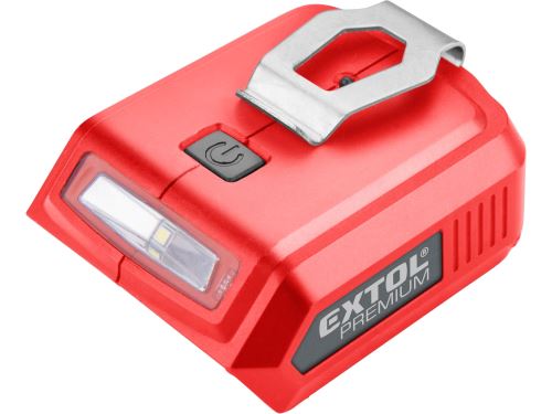 Extol 8891896 nabíječka aku pro USB zařízení, se světlem, SHARE20V, 5V/2A