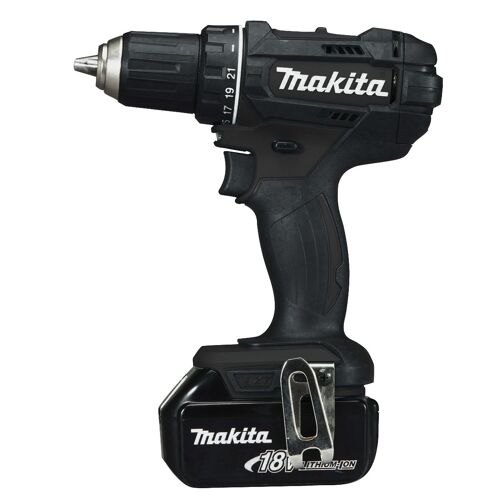 Aku šroubovák Makita DDF482RFEB černé provedení, 18V Li-ion, 2x3,0Ah, 62Nm