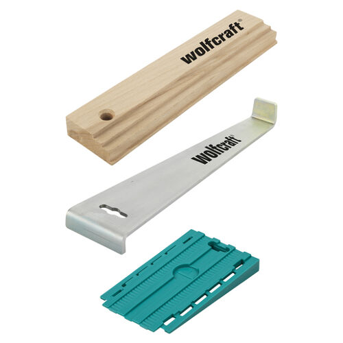 Wolfcraft Sada pro pokládání podlah - špalík, podložky, táhlo 6975000